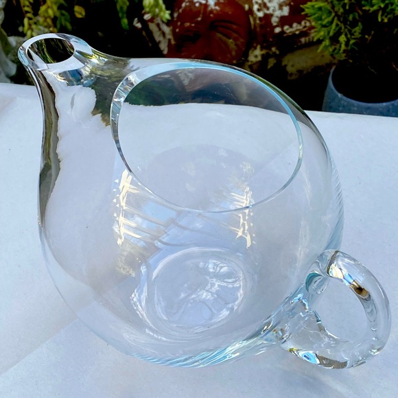 ORREFORS MINGUS CRYSTAL ICONIC PITCHER MID CENTURY BARWARE BY VICKE LINDSTRAND - Picture 3 of 11